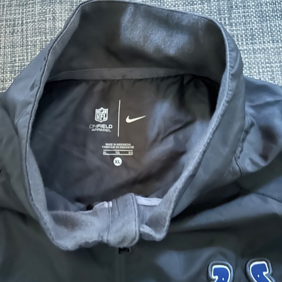 Men's Nike Colts Football Light Weight Half Zipper Short Sleeve Jacket - Picture 6 of 6